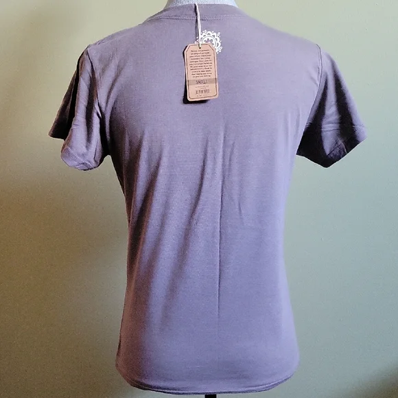 NATURAL LIFE Graphic Tee "Free Spirit Wild Heart" Design Boho Chic - Picture 6 of 9